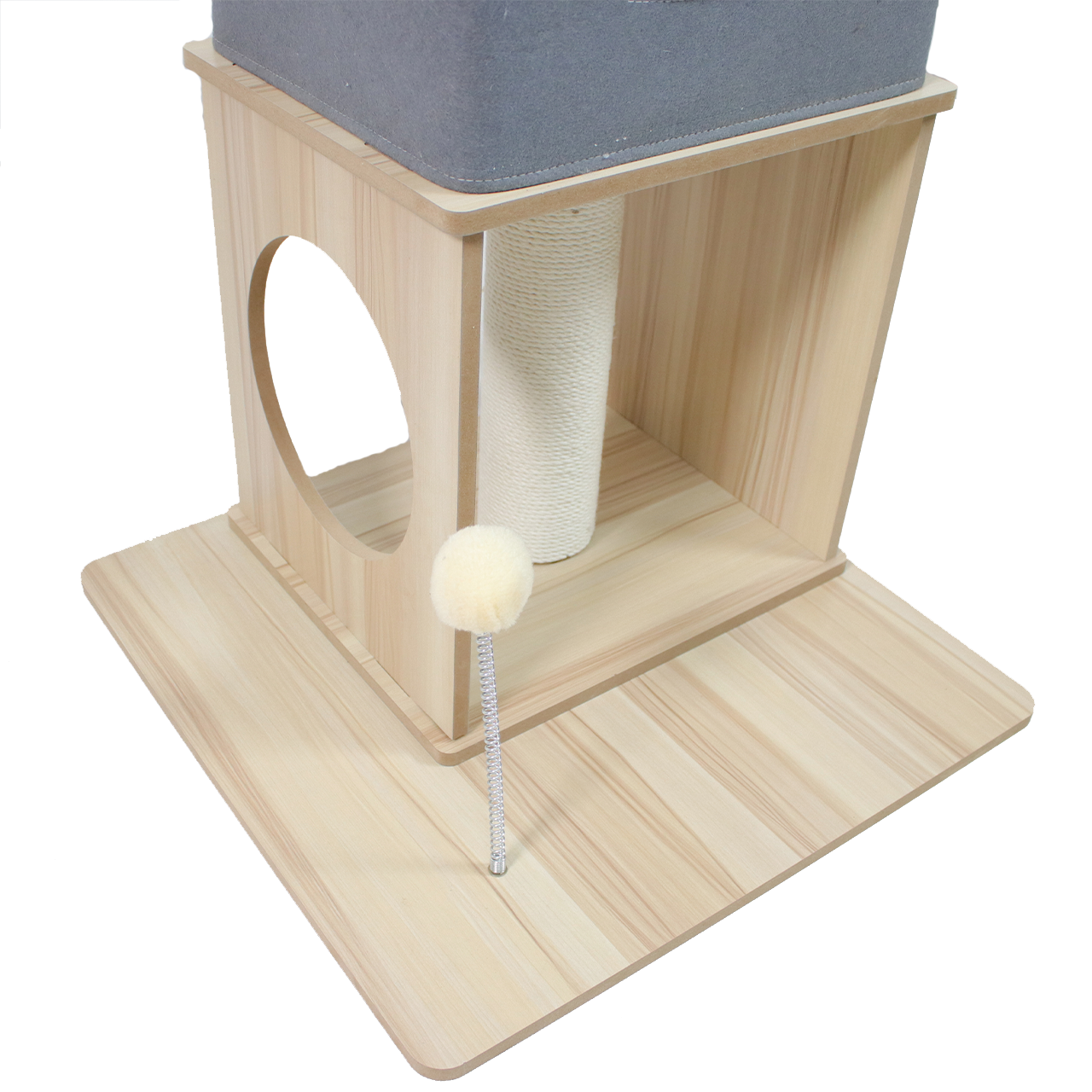 Multi-Level Cat Tower with Scratching Posts & Condo