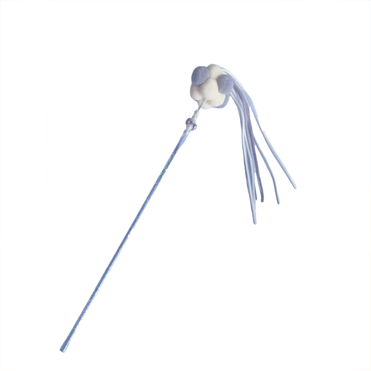 Cat Teaser Wand – Interactive Wand with Feathers, Bells & Cat Ball