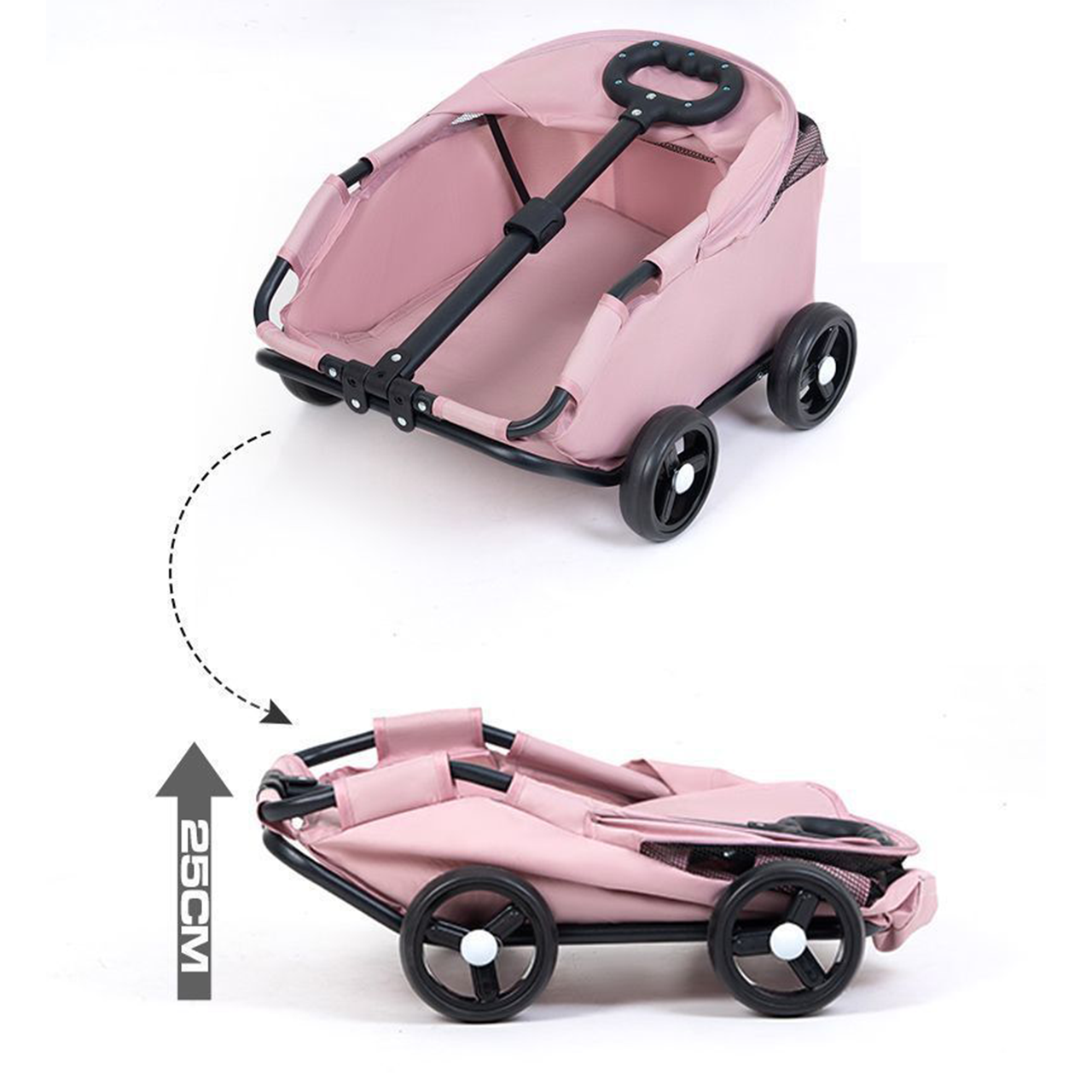 Pet Stroller – Durable Mesh & Oxford Fabric