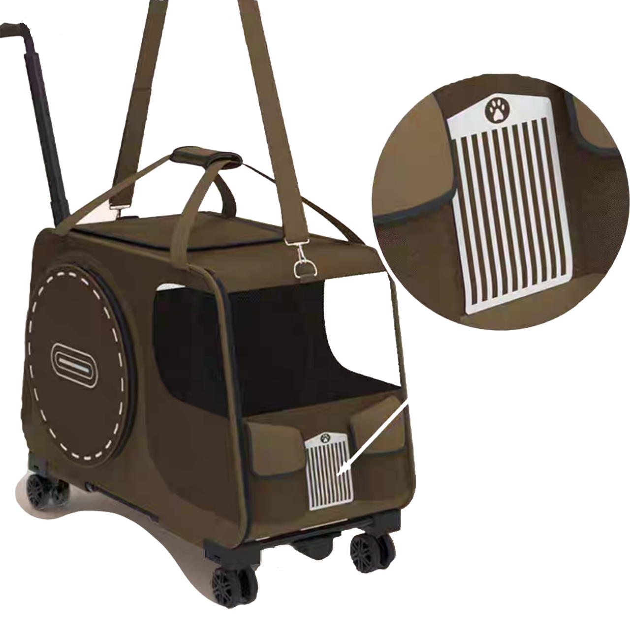 Multi-Functional Pet Stroller for Small Dogs & Cats