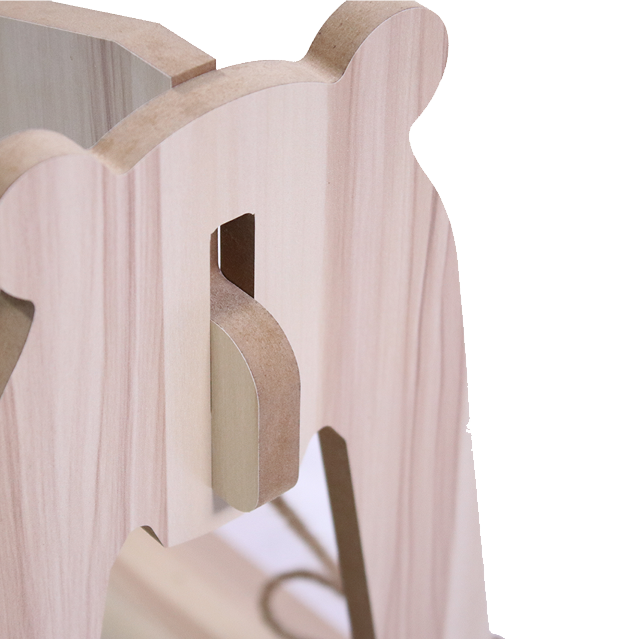 Wooden Cat Bed with Hammock Design