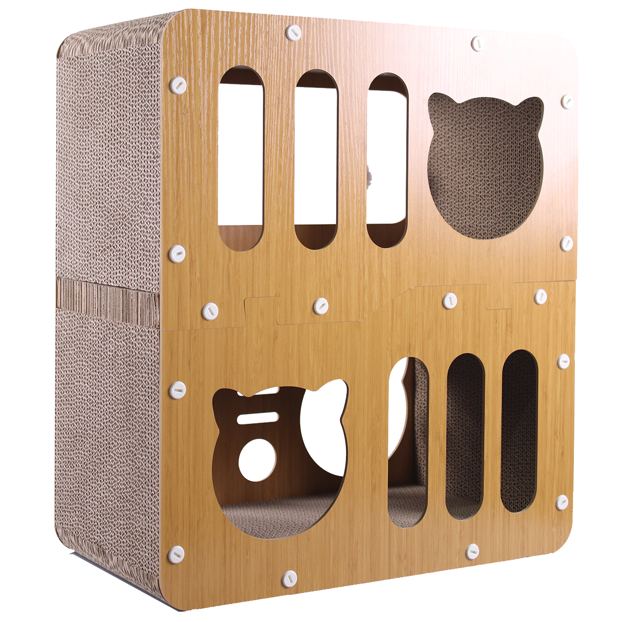 Multi-Function Cat Scratching Board with Toys