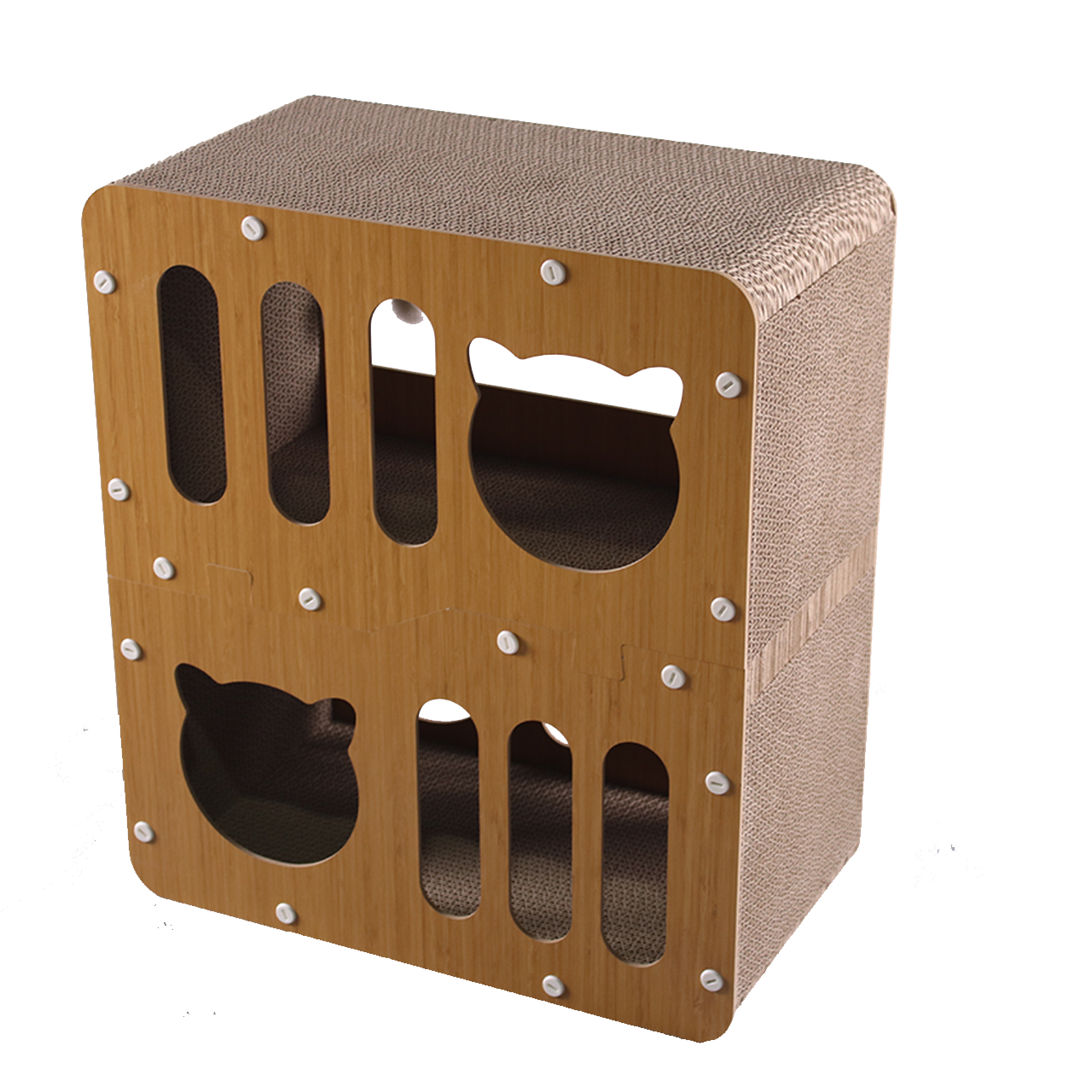 Multi-Function Cat Scratching Board with Toys