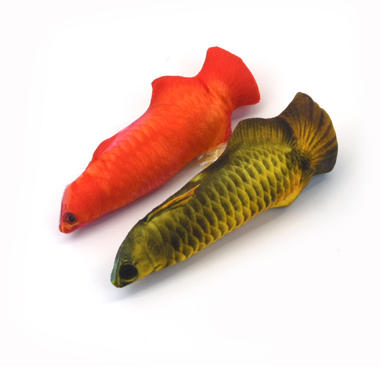 Catnip Plush Toy Pack – 5 Pieces Fish-Shaped Toys