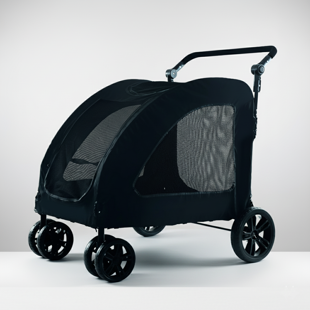 Heavy-Duty Pet Stroller -Extra Spacious All-Terrain Stroller