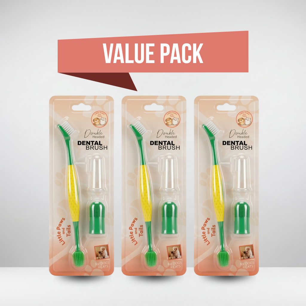 LPAT Double Head Toothbrush Cat & Dog