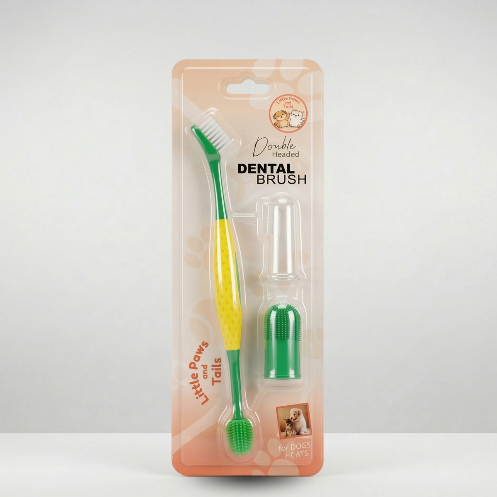 LPAT Double Head Toothbrush Cat & Dog